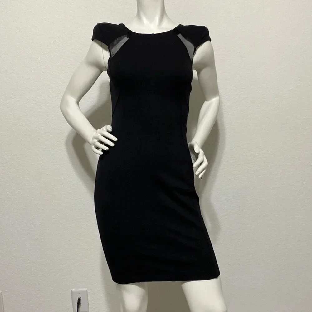 Ted Baker Black Mesh Dress